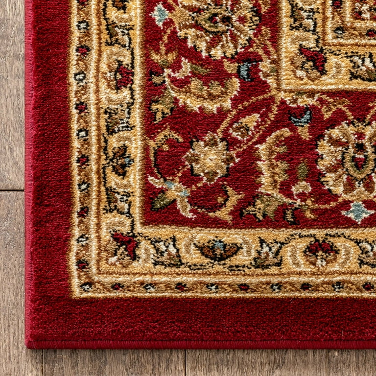 Well Woven Timeless Aviva Traditional Red 3'11 x 5'3 Area Rug Well Woven Timeless Aviva Traditional Red 3'11 x 5'3 Area Rug